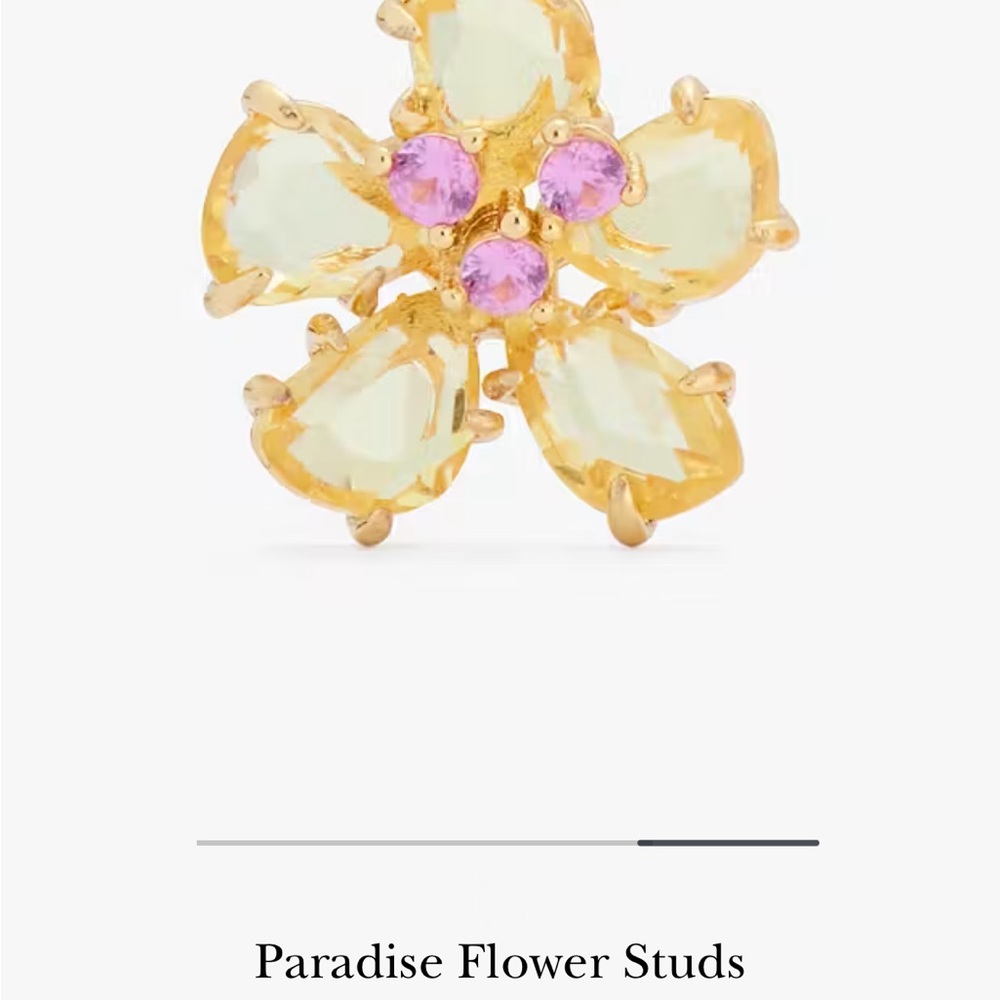 Kate Spade Gold Flower Earrings